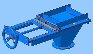 Затвор шиберный 3Ш-600х600-МЭП 